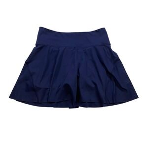 Athleta Ace Tennis Skort  Navy Blue Built in Shorts Size M